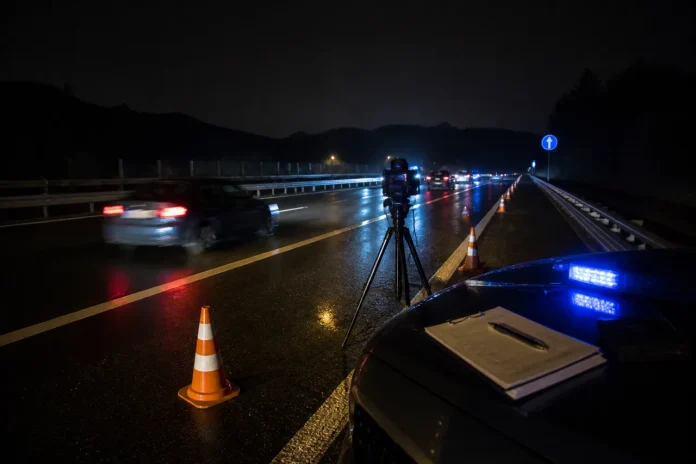 Noapte cu viteză pe A1: 23 de șoferi sancționați, iar patru au rămas fără permis