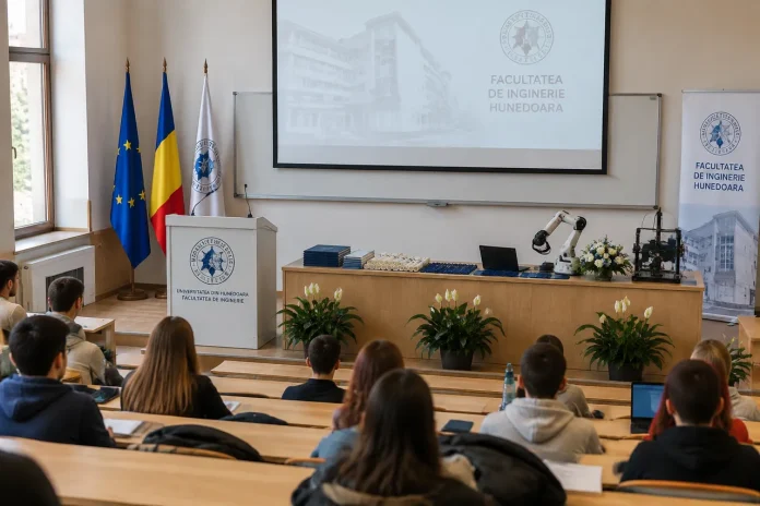 Prefectul Széll Lörincz, la deschiderea anului universitar la Facultatea de Inginerie din Hunedoara