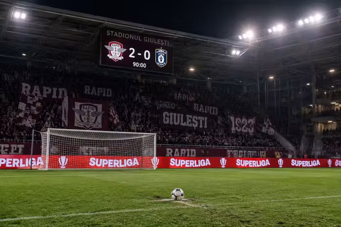 Alex Dobre reușește dubla, iar Rapid trece de Corvinul Hunedoara cu 2-0