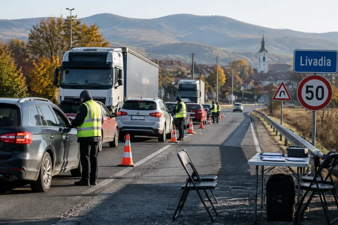 Chestionare pentru șoferi pe DN 66, la Livadia