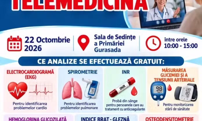 Investigații medicale gratuite pentru locuitorii din Gurasada, printr-o acțiune Salvital