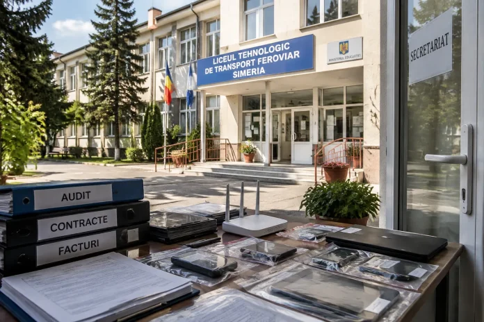ISJ Hunedoara verifică liceul din Simeria după două documente despre contractele Vodafone