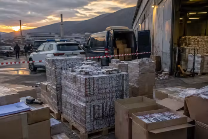 Peste 4,4 milioane de țigarete confiscate la Cugir. Grupare formată în Orăștie, destructurată