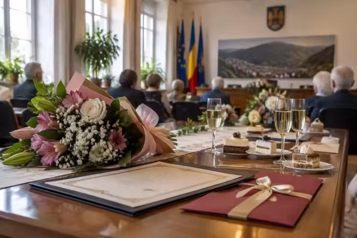 Șapte cupluri din Uricani, premiate pentru 50 de ani de căsnicie